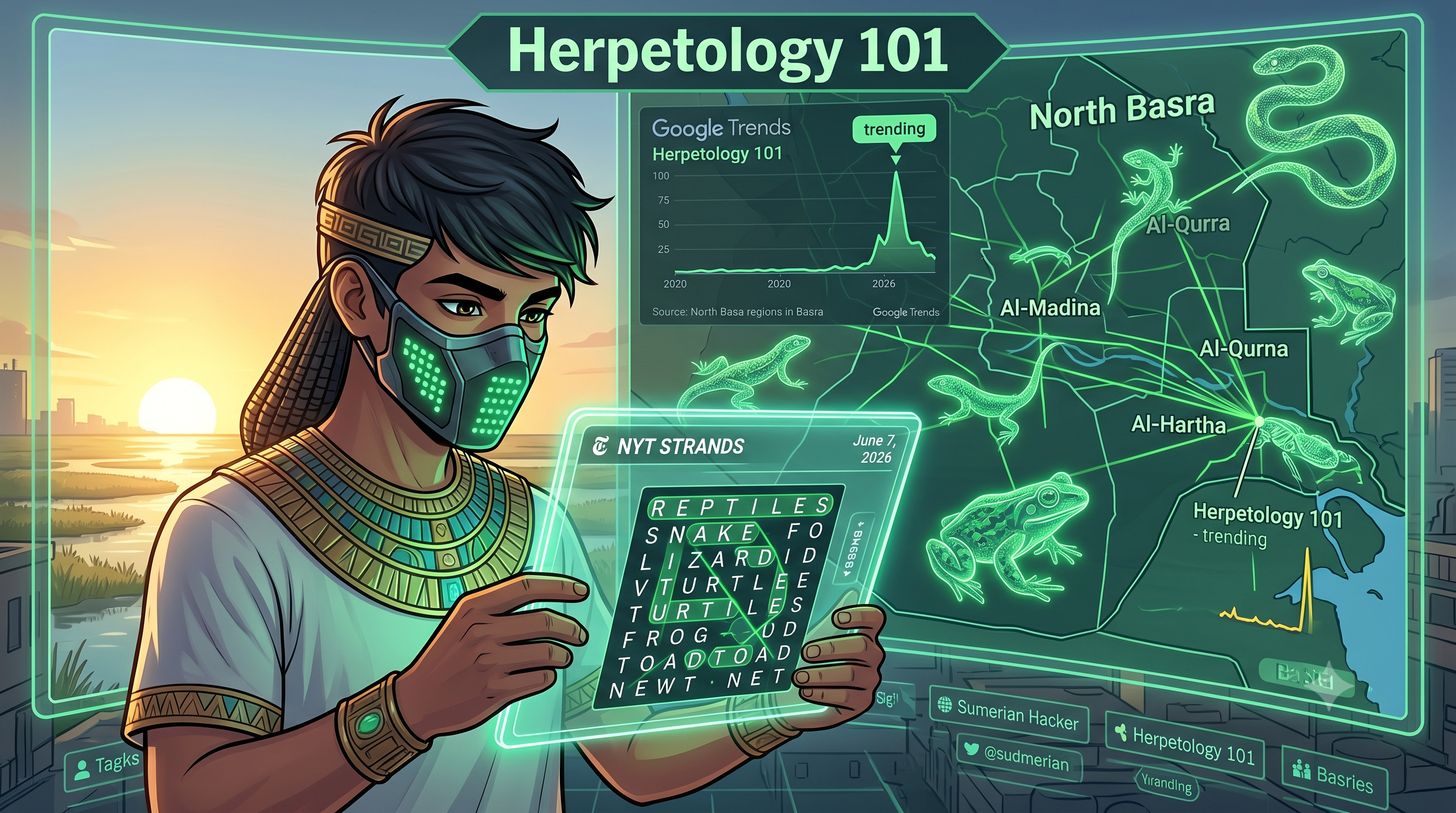 NYT Strands Hints & Answers Today: June 7, 2026 Puzzle Clues for 'Herpetology 101'